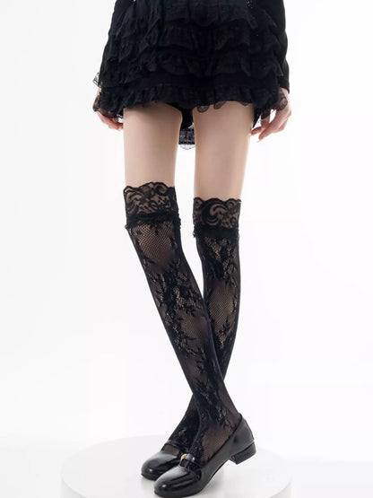 Lace Thigh-High Stockings