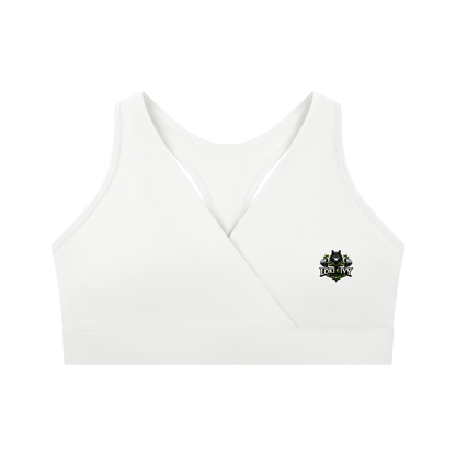 Loki & Ivy Women's Crossover V-Neck Sports Bra