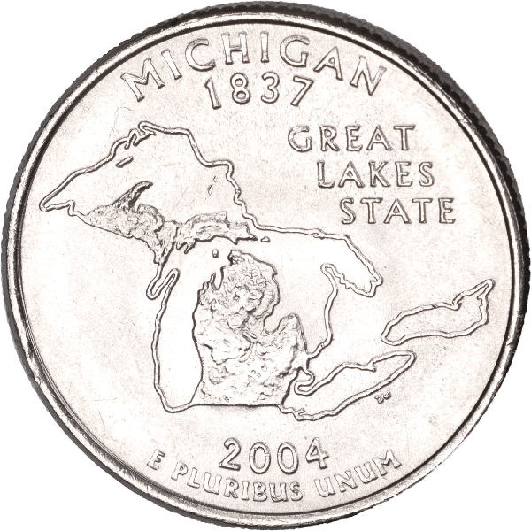 2004-P Michigan Statehood Quarter