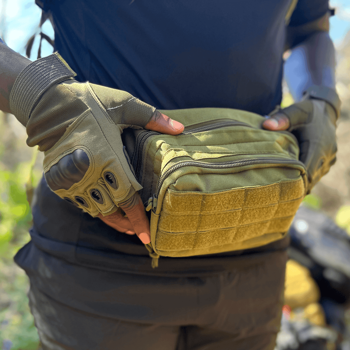 JupiterGear Tactical Military Fingerless Airsoft Gloves for Outdoor Sports, Paintball, and Motorcycling