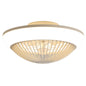 RGB Dimmable LED Enclosed Ceiling Fan With Remote Control, Bladeless Design - White