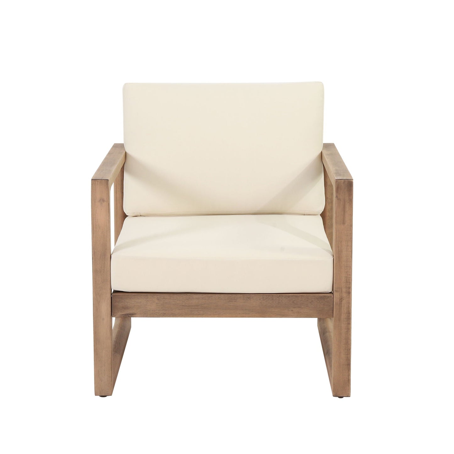 Outdoor Acacia Wood Patio Club Chair