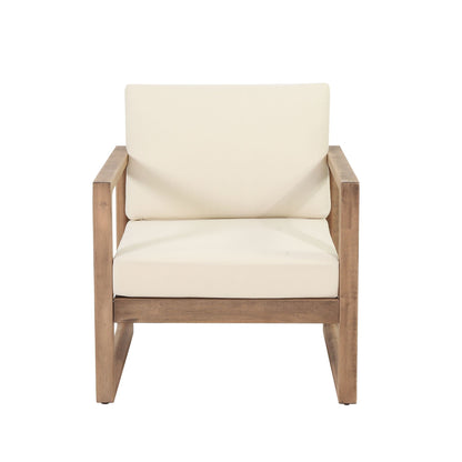 Outdoor Acacia Wood Patio Club Chair