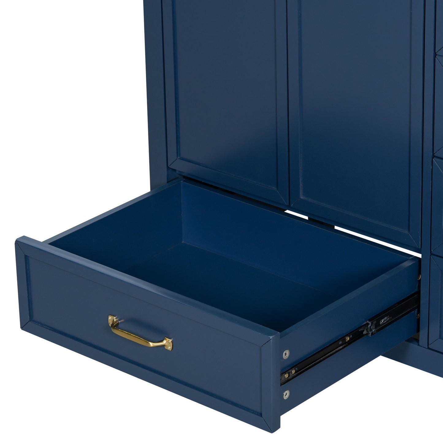 Elegant Vintage Bathroom Vanity With Sink and Soft Closing Drawers