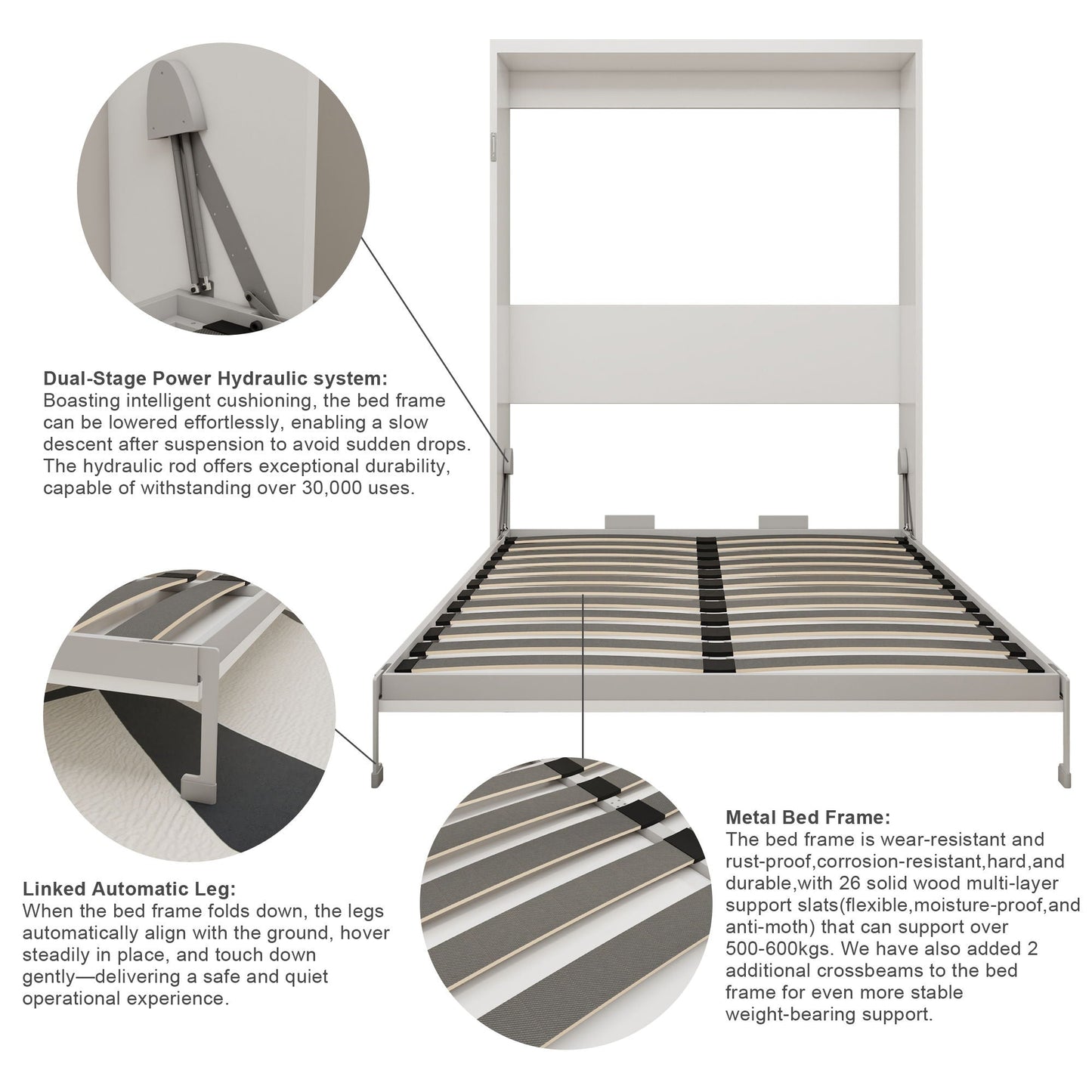 Folding Vertical Murphy Wall Bed