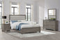 Wright 4-piece Queen Bedroom Set Brown Oak