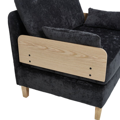 Mid Century Modern Foldable Sofa Bed, 3 In 1 Convertible Sleeper With 3 Pillows