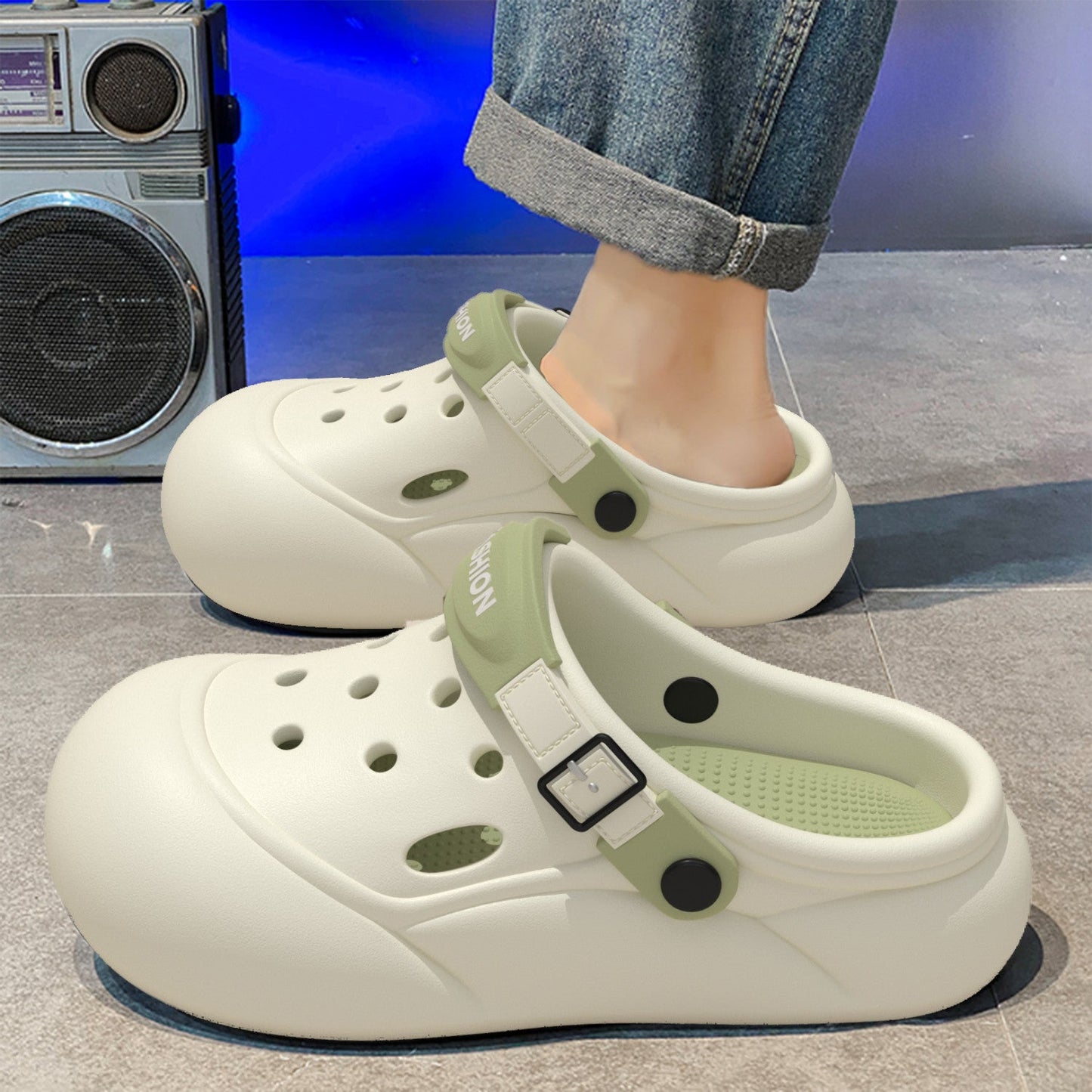 Non-slip Deodorant Thick-soled Mens Outdoor Clog Sandals