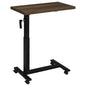 Westpark Height Adjustable Mobile Bedroom C-Table Dark Pine