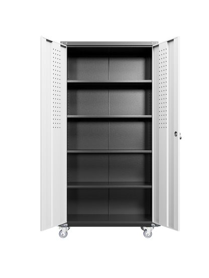 Garage Storage Cabinets with Locking Doors and 4 Adjustable Shelves