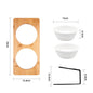 Cat Ceramic Water Bowl Tall Drinking