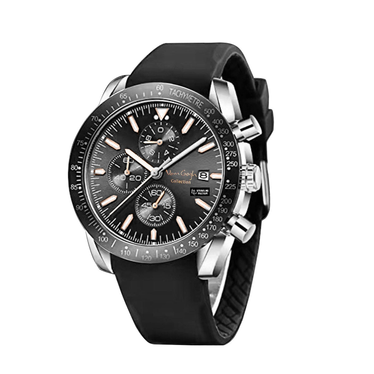 Van Gogh Starry Fantasy Series Men's Rubber Strap Watch