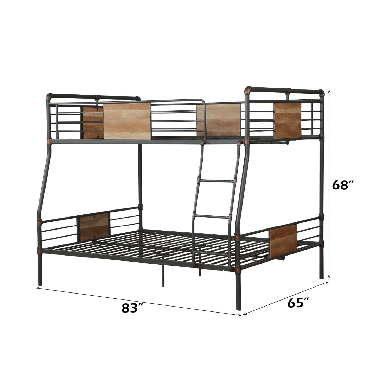 Brantley - Full Long / Queen Bunk Bed - Black