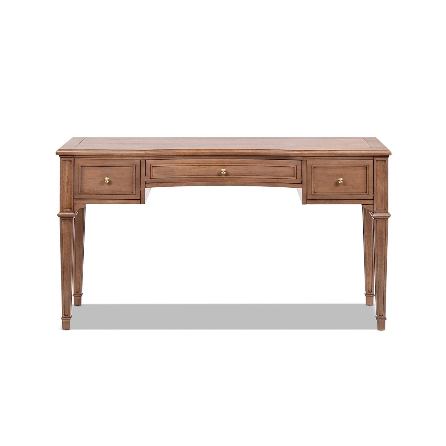 Dauphin - 3 Drawer Executive Desk - Brown