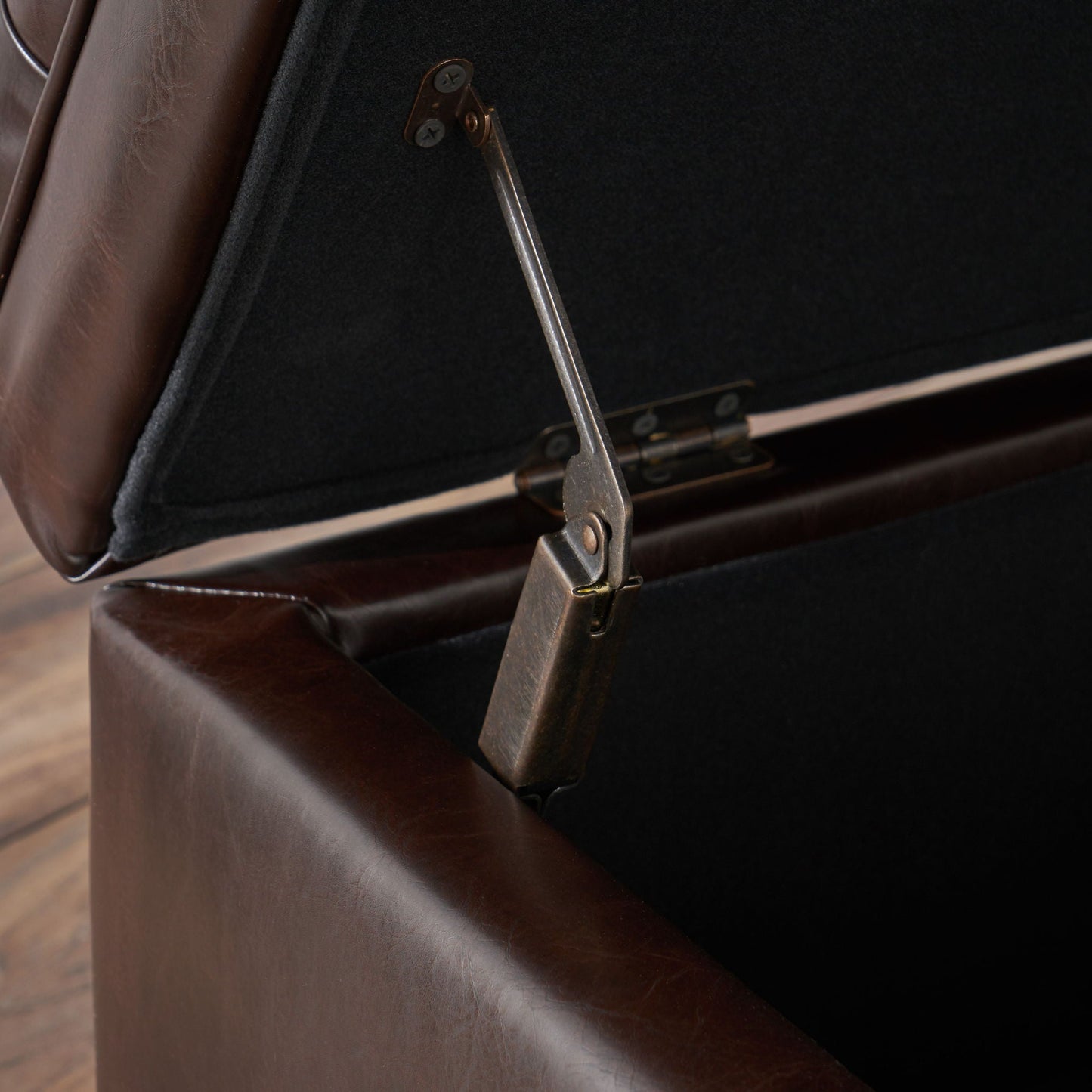 Juliana Storage Ottoman With Birch Legs