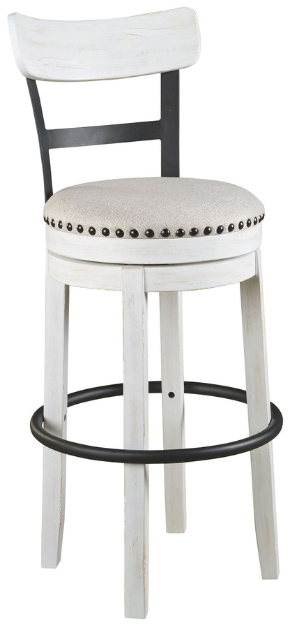 Valebeck - Tall Upholstered Swivel Barstool