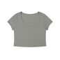 Loki & Ivy Women's Solid Color Slim Crop T-Shirt