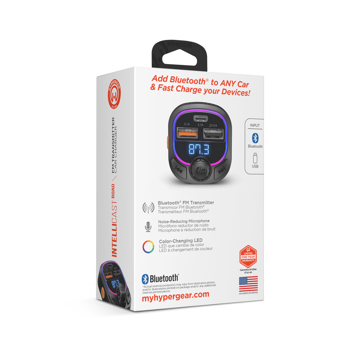HyperGear IntelliCast Road FM Transmitter Car Charger