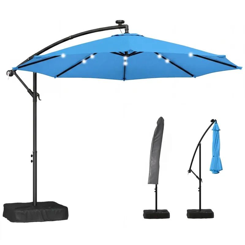 Stylish Pool Umbrella, Outdoor Cantilever Patio Umbrella