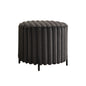 Wide Upholstered Round Pouf Ottoman Foot Rest