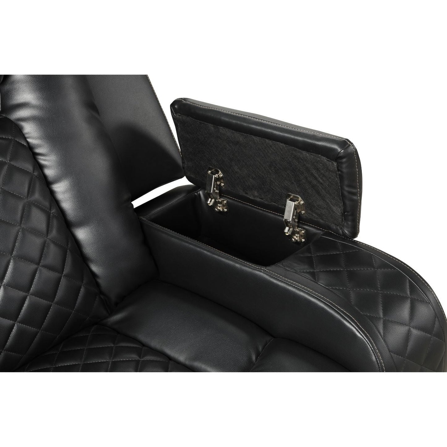 Benz - Power Reclining Loveseat With LED Lighting And Built In USB