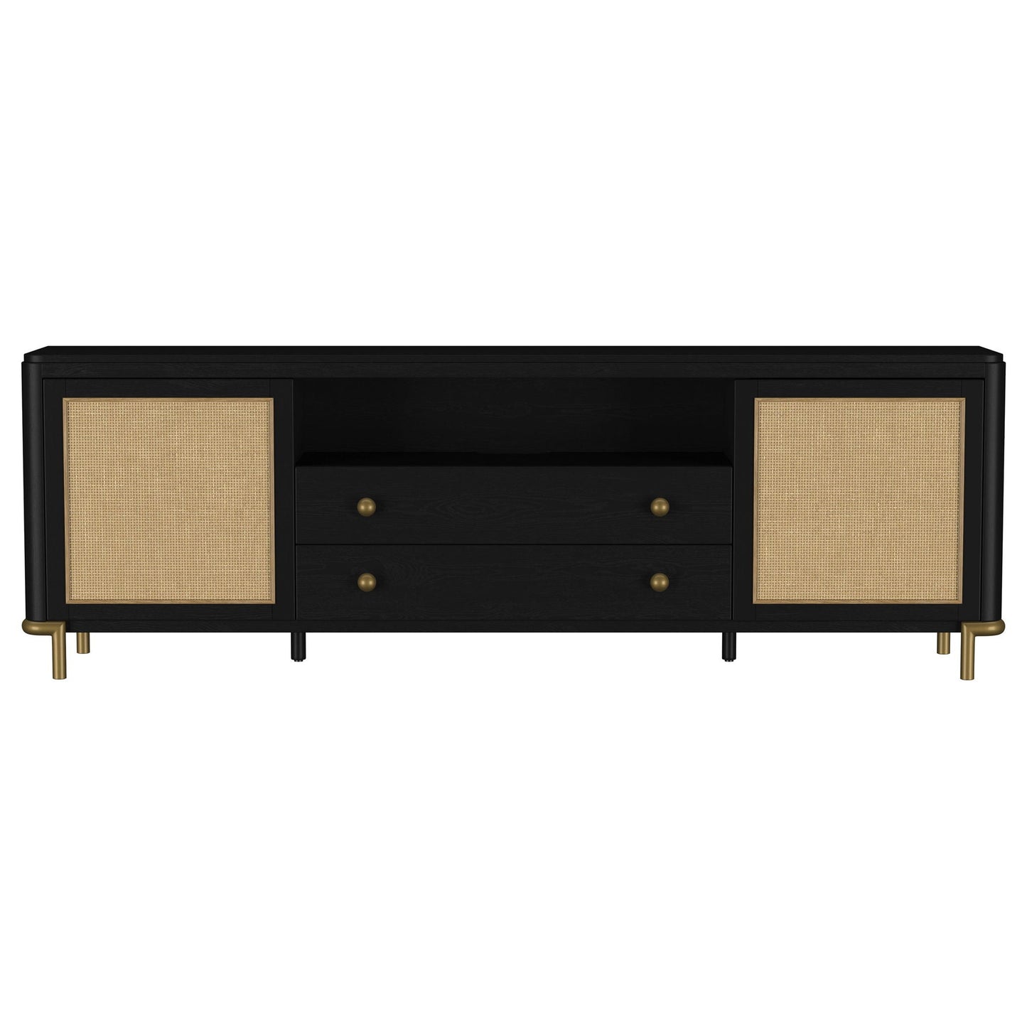 Benson - 2 Door TV Stand With Dual Drawers