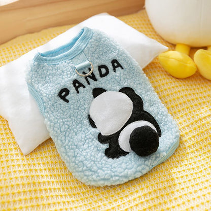 Pet Clothes Winter Warm Fleece-lined Thick Vest Sweater