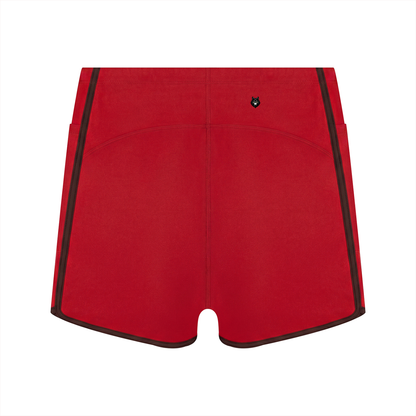 Loki & Ivy Women's High Rise Color Block Yoga Shorts