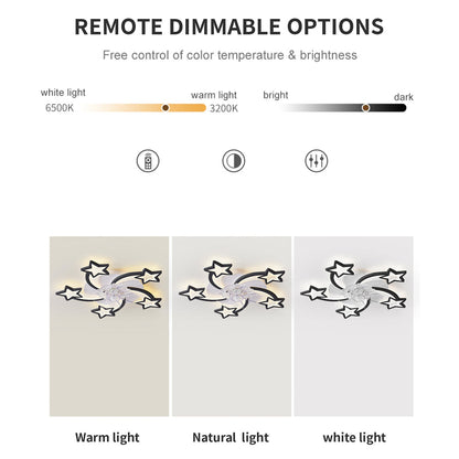 29 Inches Ceiling Fan with Lights Remote Control Dimmable LED