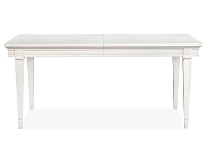 Willowbrook - Extendable Rectangular Dining Table - Egg Shell White