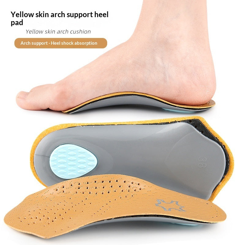 Arch Supporting Shoe Insoles Flat-foot Invisible Non-slip Thickened Half Insoles