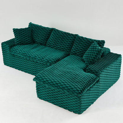 Modular Sofa, Convertible Twin Seat With Chaise Lounge
