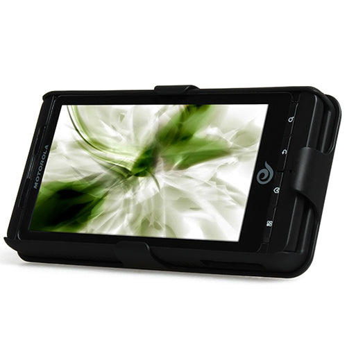 Black Slide Case with Belt Clip & Kickstand for Motorola