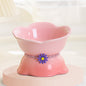 Cute Cat Bowl Ceramic Flower Gradient