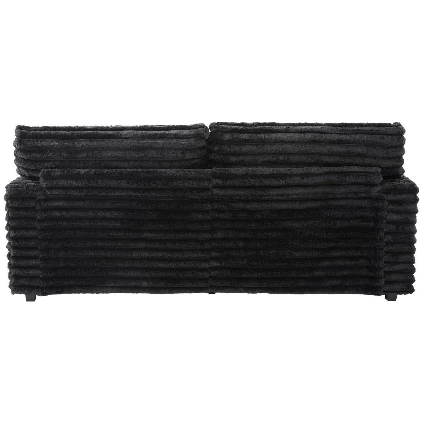 Oversized Double Chaise Lounge Sofa Bed With USB Ports And Cup Holders