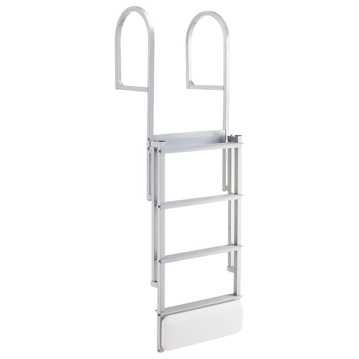 Retractable Dock Ladder, 4 Steps, Aluminum Alloy Swim Ladder