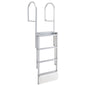 Retractable Dock Ladder, 4 Steps, Aluminum Alloy Swim Ladder