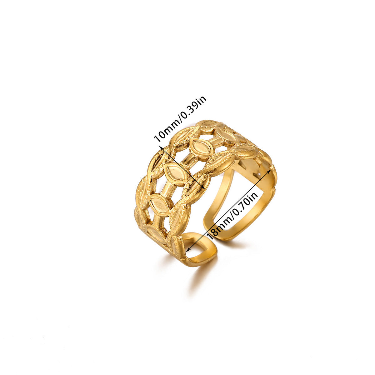 Creative Alien Big Wave Open Ring For Women