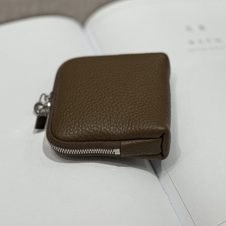 First-layer Cowhide Jewelry Pouch Mini And Convenient