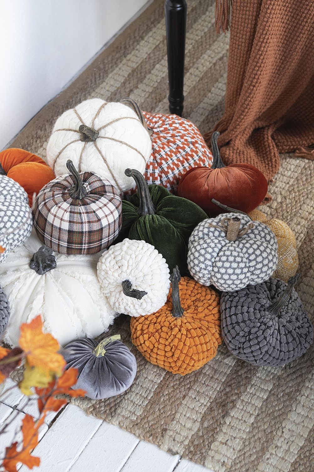 Weighted Pumpkin Ornament Decor For Holiday Harvest Festival Fall Festival & Thanksgiving