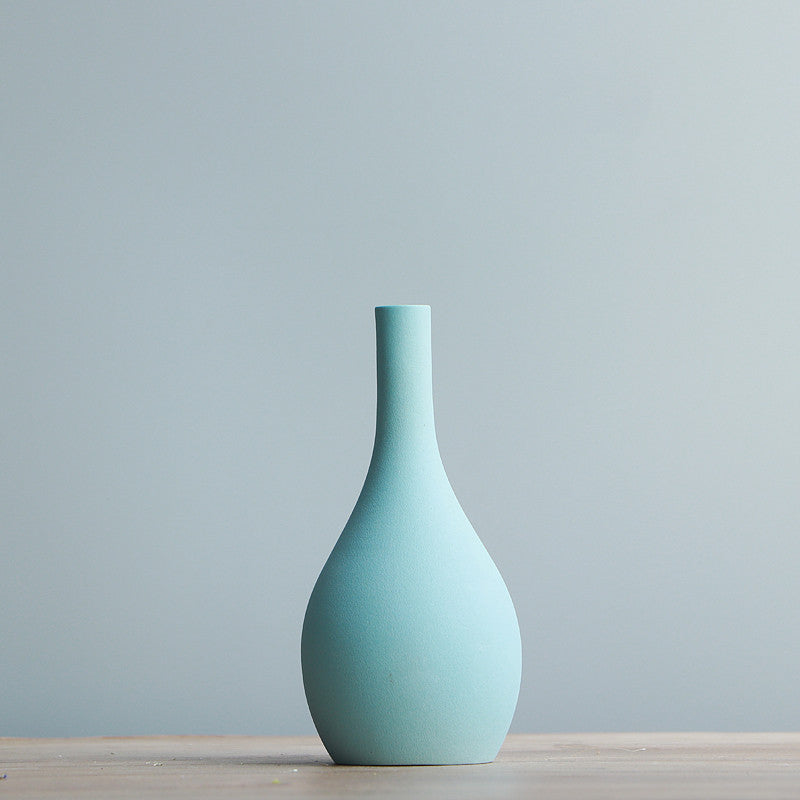 Creative Dry Vase Nordic Decoration Living Room Flower Arrangement Ceramic Small Vase Simple Modern Small Home Decoration