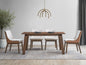 Ginny 5 Piece Dining Room Set with Side Chairs - Walnut