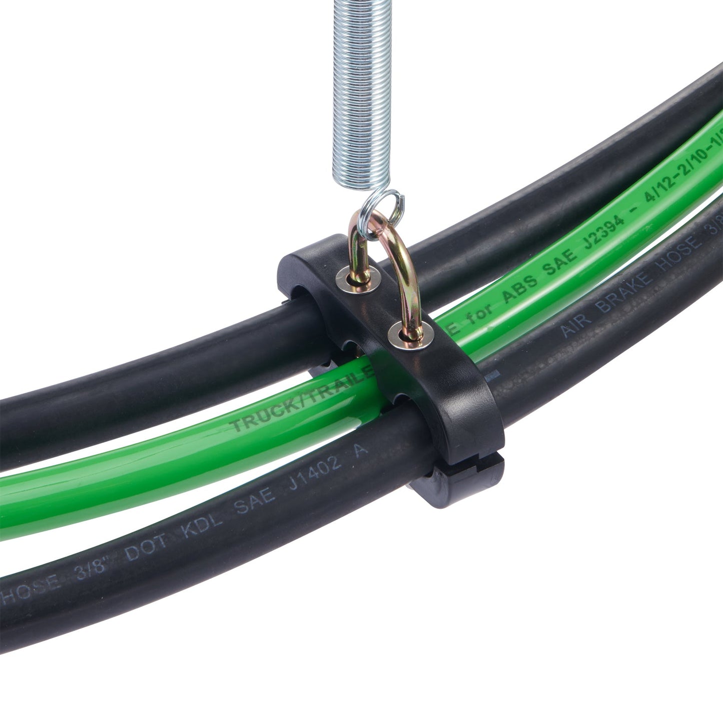 12FT Semi Truck Air Lines Kit with Glad Hands and 7-Way ABS Power Line