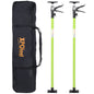 Adjustable Support Pole System for Drywalls and Cabinets with Carry Bag