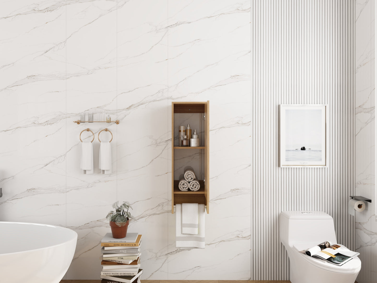 12 Inch Small Wall Mounted Side Cabinet