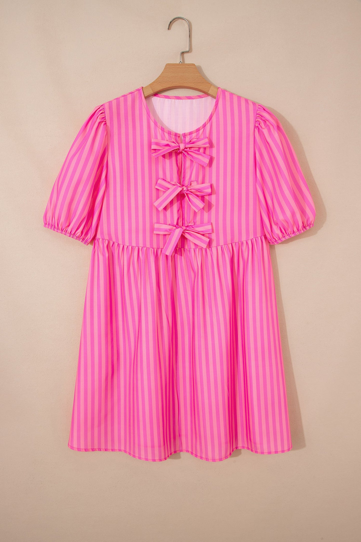 Violet Puff Sleeve Mini Dress