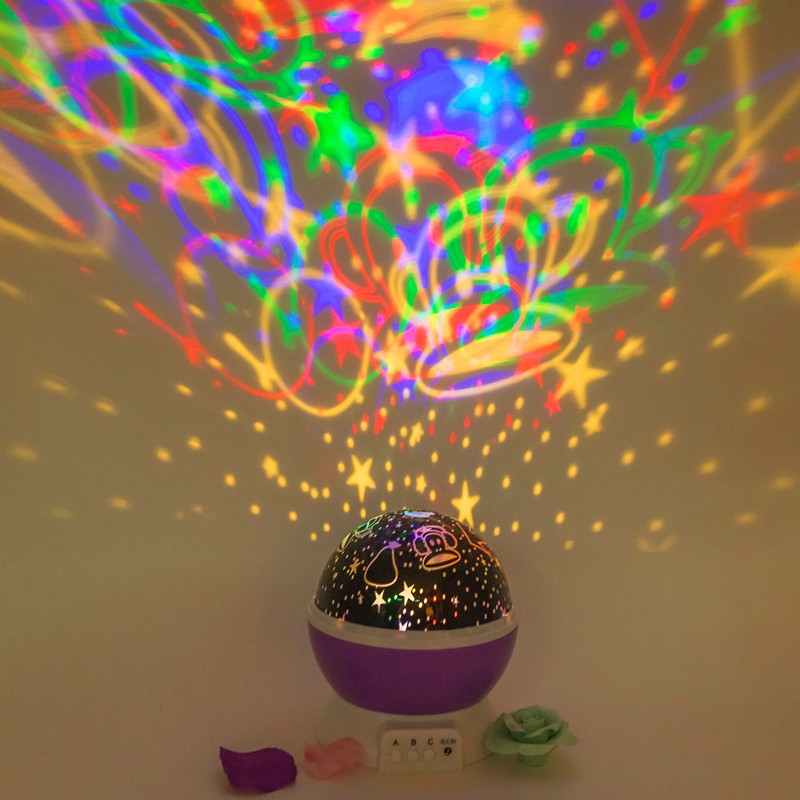 FlipStylez™ Celestial Pearl Multi-Mode Smart Projector | 360° Rotating Starry Sky Projector & Night Light with 6 Projection Films