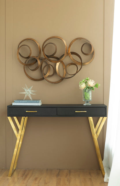 SerethaLeaf Wall Decor - Gold