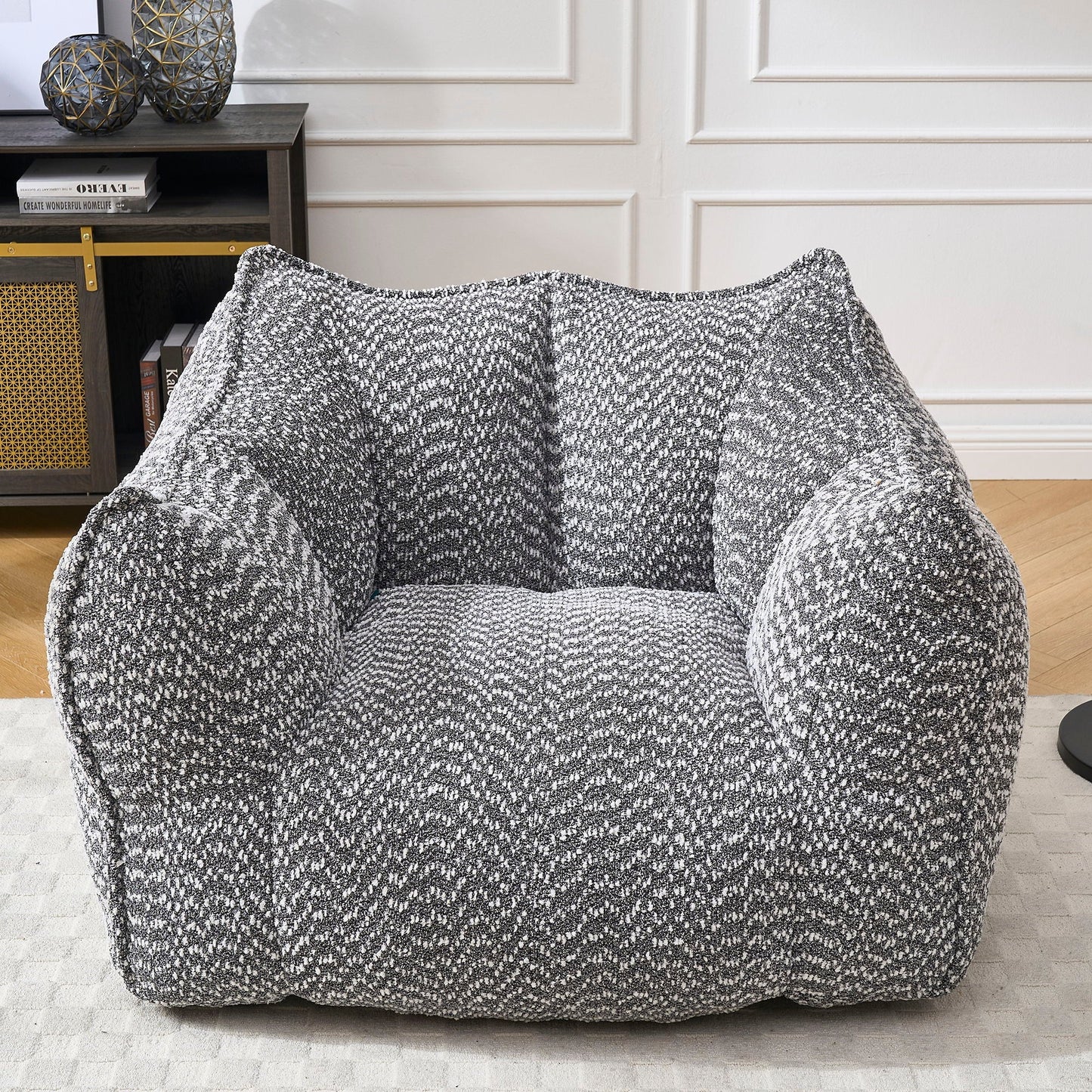 Comfortable Chenille Sofa Chairs With Highly Resilient Foam