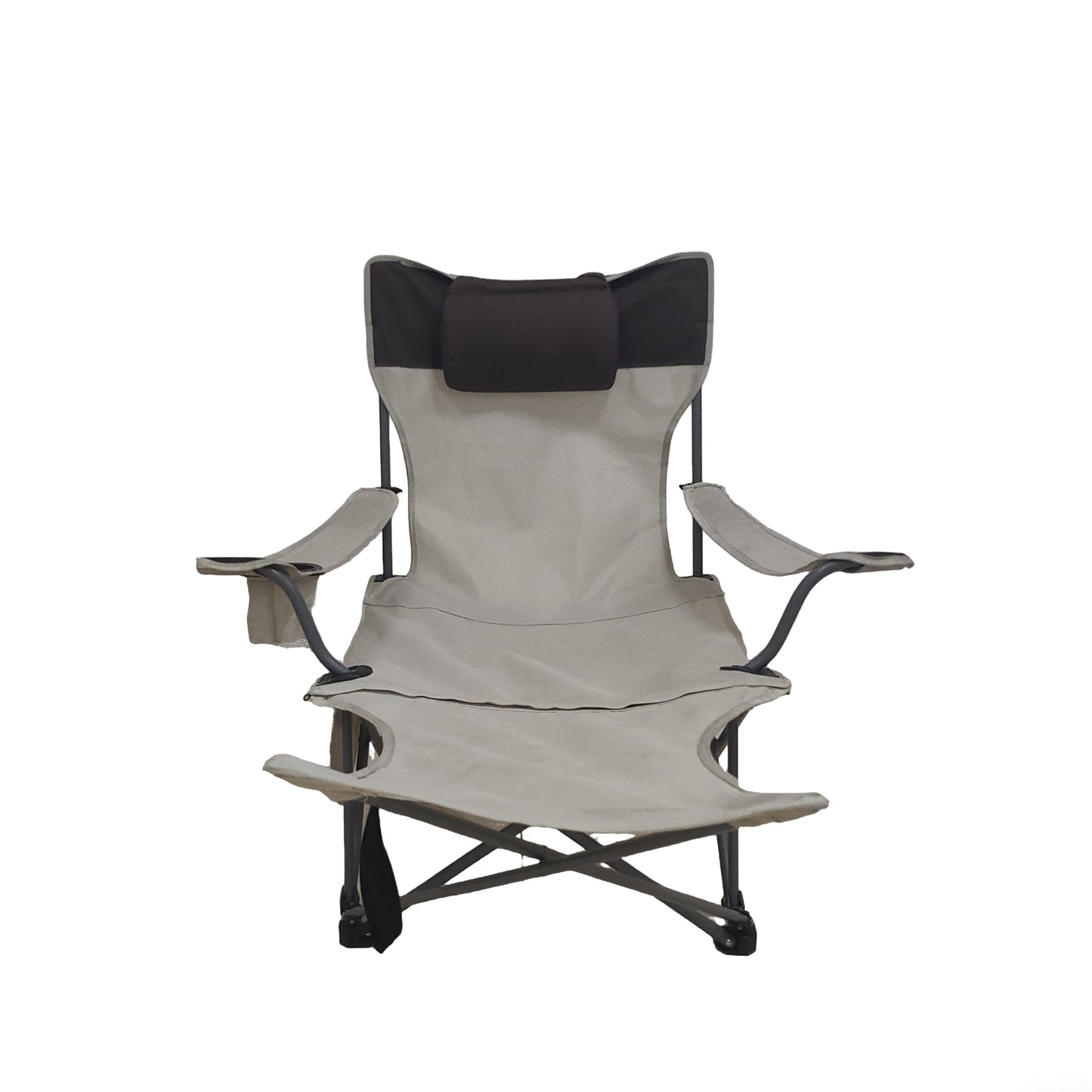 Outdoor Folding Camping Chair with Adjustable Recline